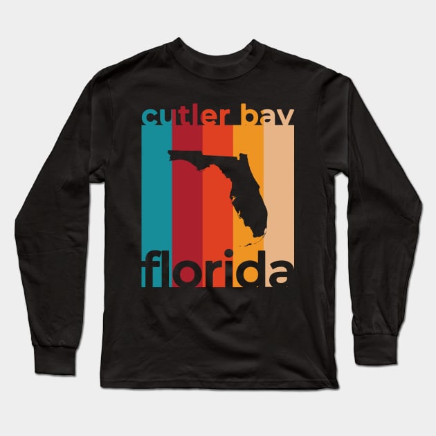 Cutler Bay Florida Retro Long Sleeve T-Shirt by easytees